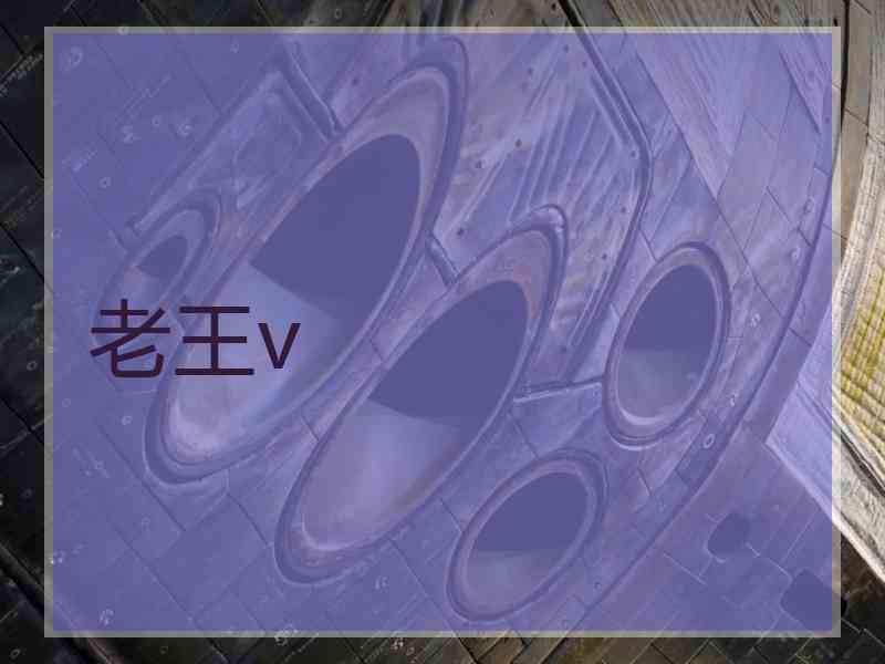 老王v 老王v